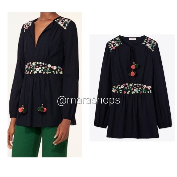Tory Burch Fleur Tunic top - Picture 1 of 7